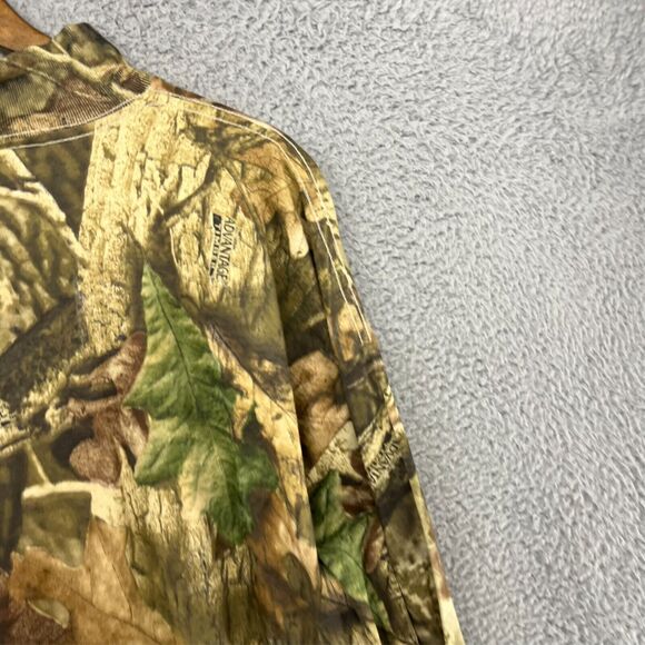 Vintage Ace Sportswear Shirt Mens 2XL Green Advantage Camo All Over USA Mock 90s - Picture 9 of 11